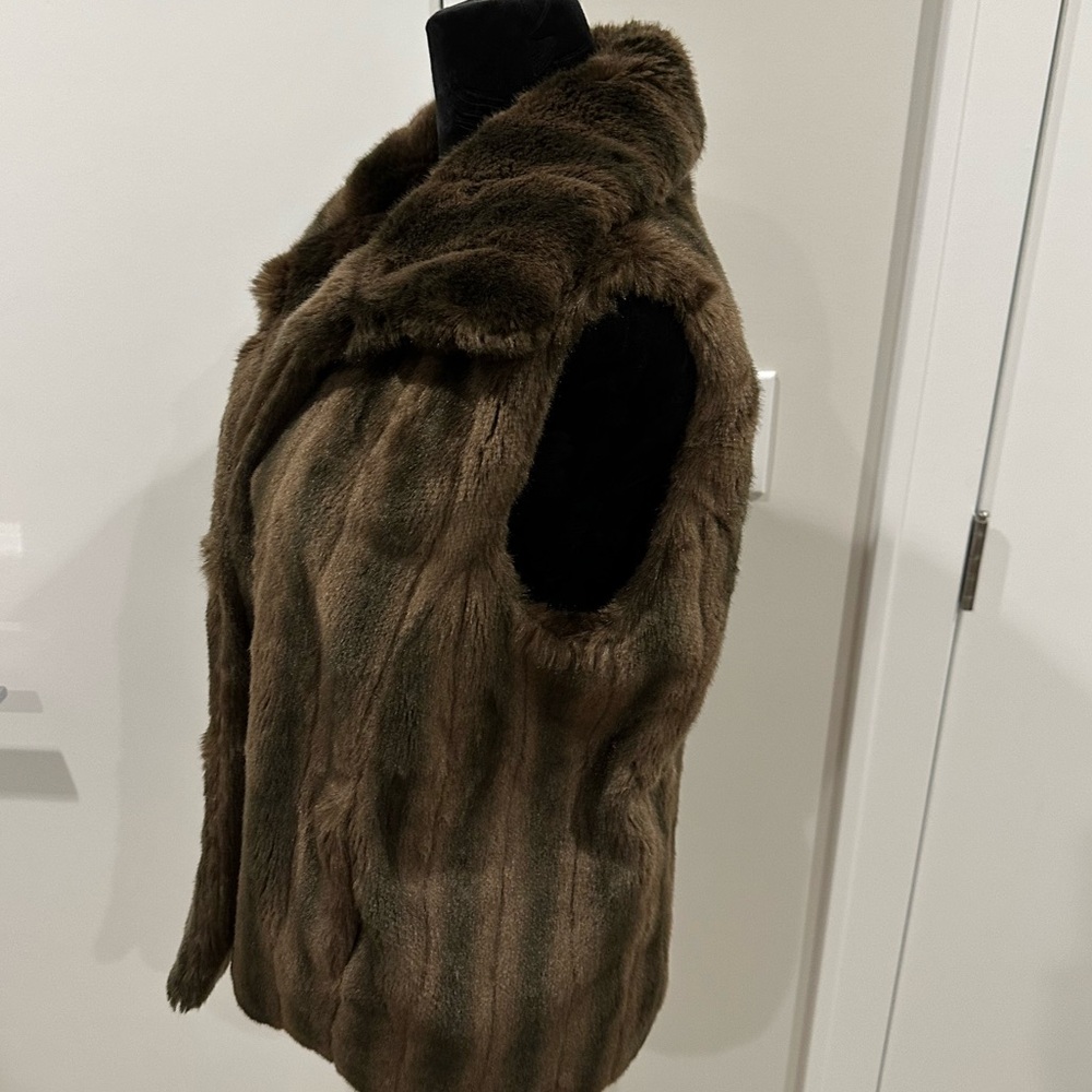Faux Fur Ever Brown Faux Mink Vest
